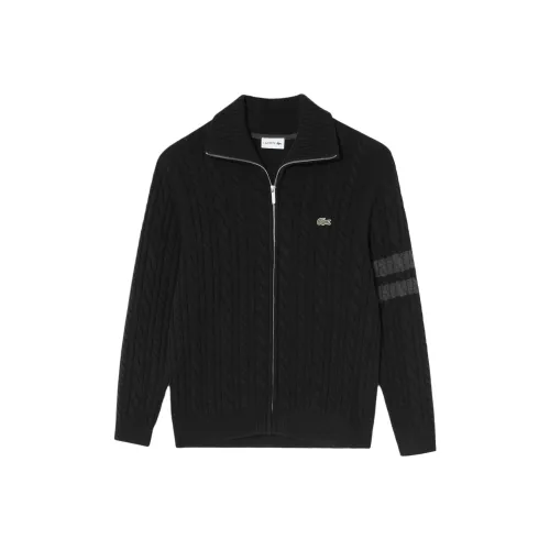 Свитеры для мужчин черного цвета в сотрудничестве с LACOSTE