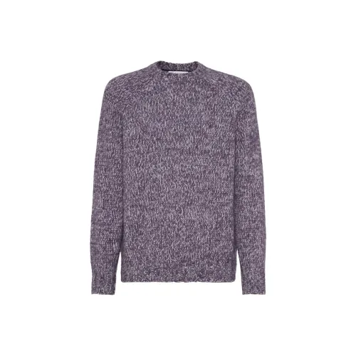 BRUNELLO CUCINELLI Фиолетовые Мужские Свитера