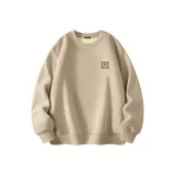 [Heavyweight Fleece-Lined] Хаки (Теплый Коричневый Логотип Smiley на груди)