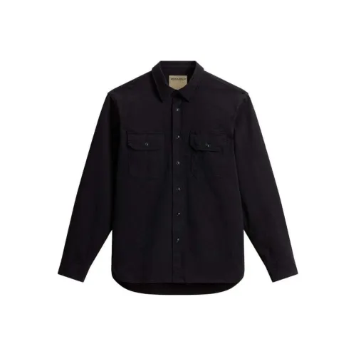 WOOLRICH SS24 Рубашка Мужская Черная
