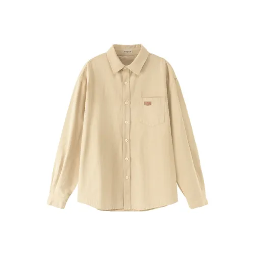 NO ONE ELSE Бежевые Унисекс Рубашки