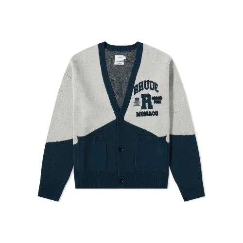 RHUDE Синий Мужской Кашемировый Свитер