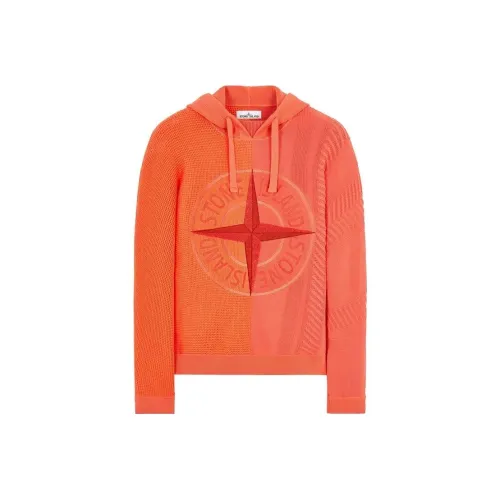 Stone Island Мужские Свитера Оранжевого Цвета