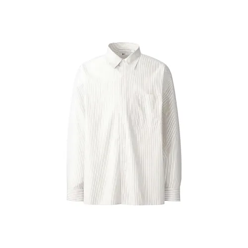 UNIQLO C Collection 01 Сливочный Унисекс Рубашки