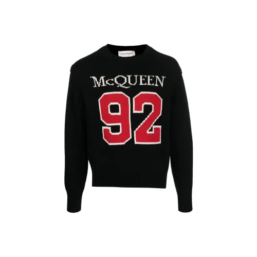 Alexander McQueen Черные Мужские Свитера