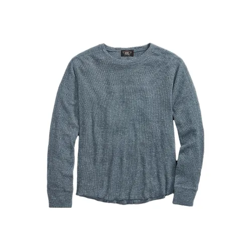 Double RL Синий Мужской Свитеры