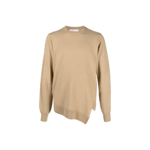 COMME DES GARCONS SHIRT x LACOSTE Свитер Мужской Верблюжий Коричневый