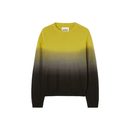 JIL SANDER Черный Желтый Мужские Свитера
