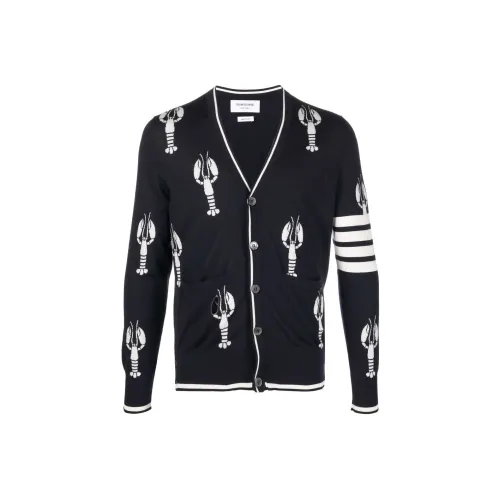 THOM BROWNE Черные Мужские Свитера