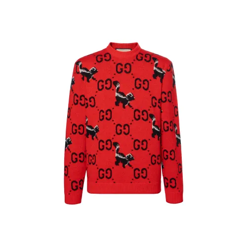 Gucci Red Мужские Свитера