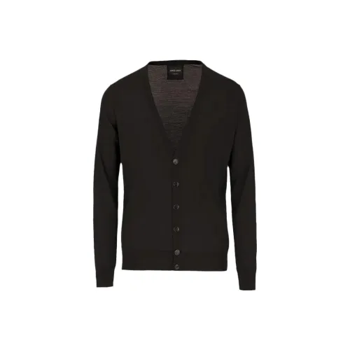 GIORGIO ARMANI Черные Мужские Свитера