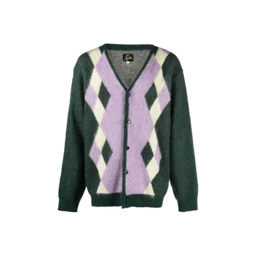 Needles FW22 Свитер Мужской Темно-зеленый