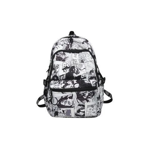 HCXK Nylon Backpack Unisex White Black HCXK Нейлон Рюкзак Унисекс Белый Черный