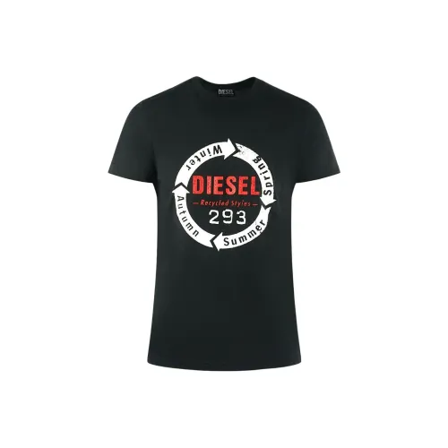 DIESEL Мужские черные T-рубашки