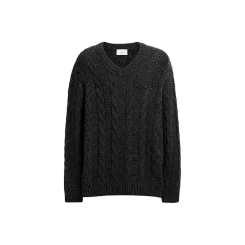 COACH Мужские черные свитеры