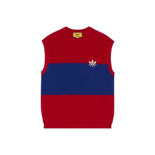 GUCCI x Adidas Originals FW22 Свитер Мужской Красный