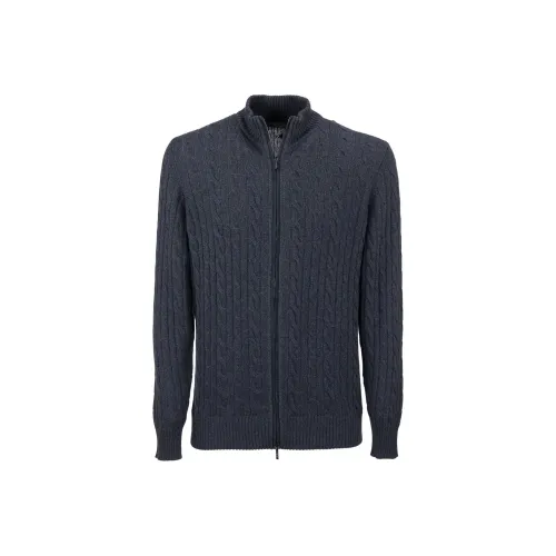 Loro Piana Темно-синий Синий Мужской Кашемировый Свитер