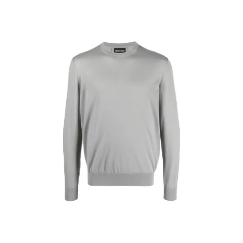 GIORGIO ARMANI Серые Мужские Свитера