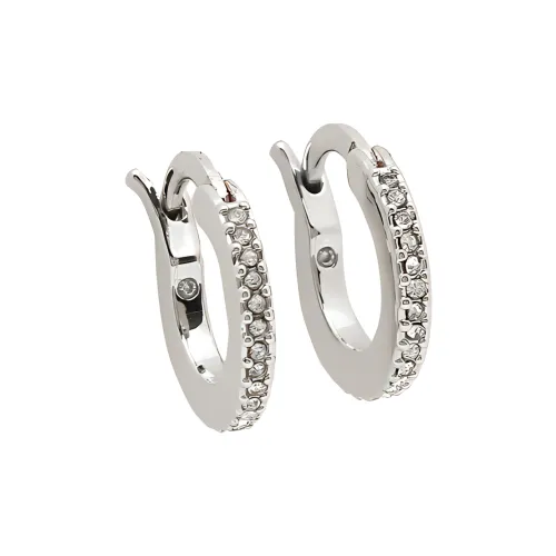 COACH Металл Камень Серьги Женское Серебро