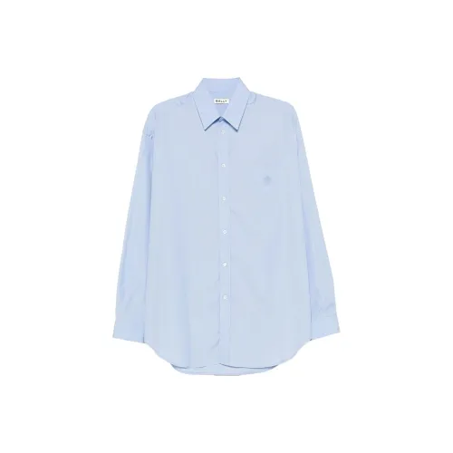 BALLY SS24 Рубашка Мужская Розовая Синяя