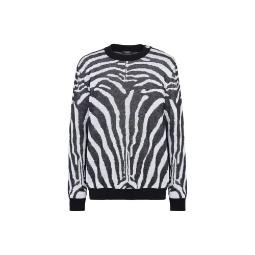 BALMAIN Черные Мужские Свитера