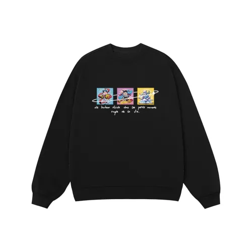 HUNZHI Черный Унисекс Свитшоты