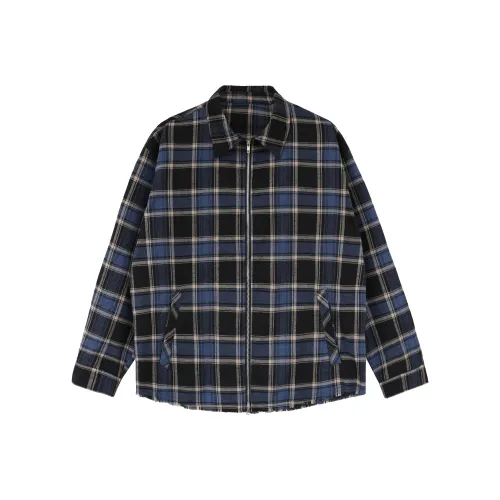 ANYWEARLAB Рубашка Мужская Черная Синяя