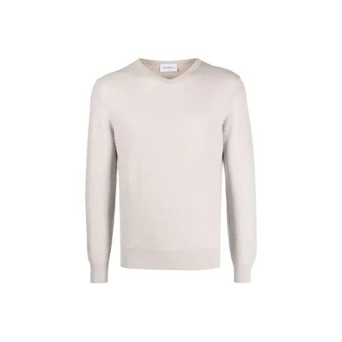 FERRAGAMO SS23 Свитер Мужской Бежевый