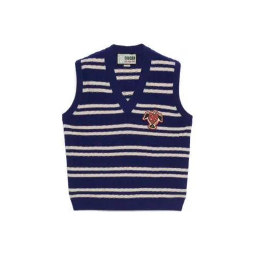 GUCCI X Harry Styles Co Брендированный Темно-синий Унисекс Футболки