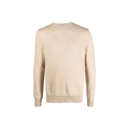 MALO Light Beige Men's Cashmere Sweaters MALO Светло-бежевый Мужские кашемировые свитеры