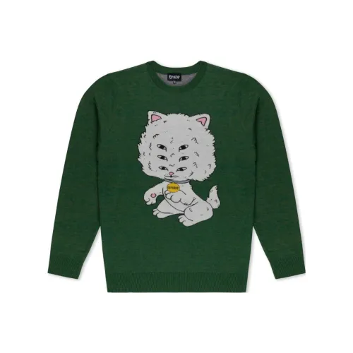 RIPNDIP совместный бренд Зеленый Мужской Свитеры