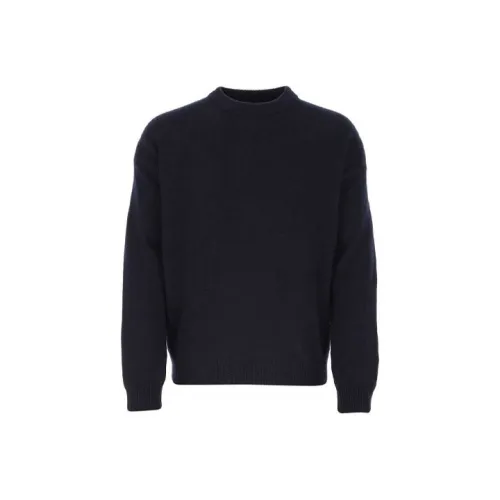 JIL SANDER Синий Мужской Кашемировый Свитер
