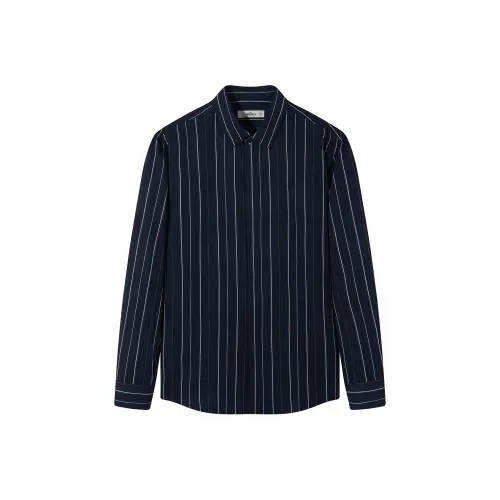 Seven Темно-синие мужские рубашки