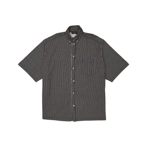 Balenciaga Рубашка Регулярный крой Мужская Черная