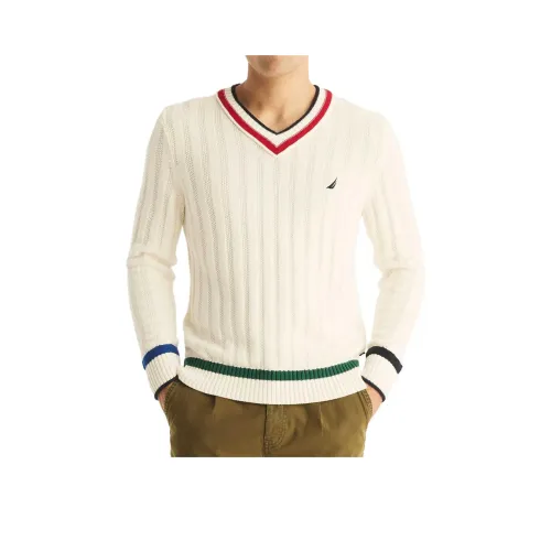 NAUTICA Белые Мужские Свитера