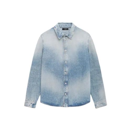 AMIRI FW24 Рубашка Мужская Антиквар Индиго