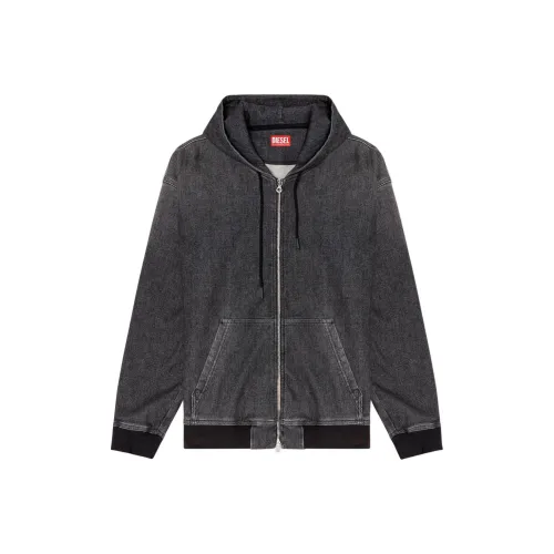 DIESEL Черный Унисекс Свитшоты