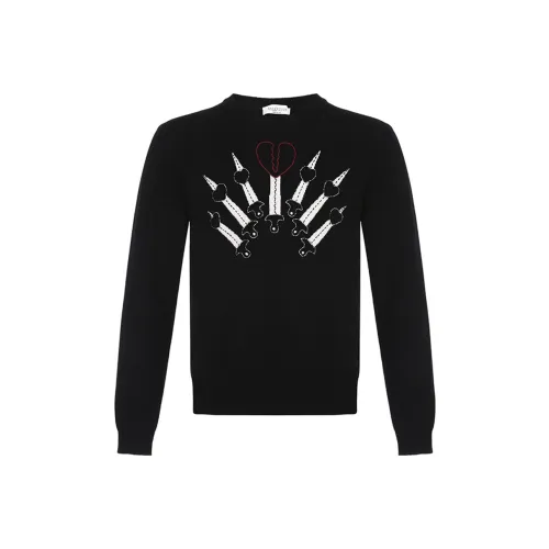 Valentino Черные Мужские Кашемировые Свитера