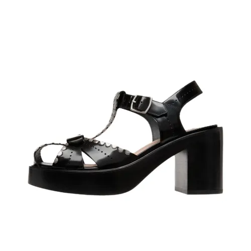 BALLY Peggy Gut one Ремень Сандалии 8,5cm Женские Черный