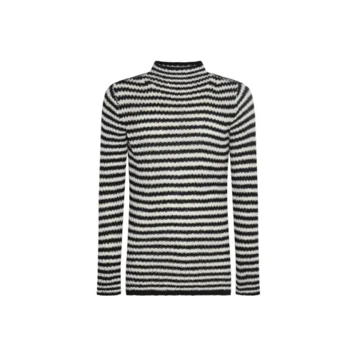 DRIES VAN NOTEN Черный Белый Мужские Свитера