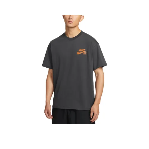 Nike T-Shirt Мужская Темно-Дымчатый Серый