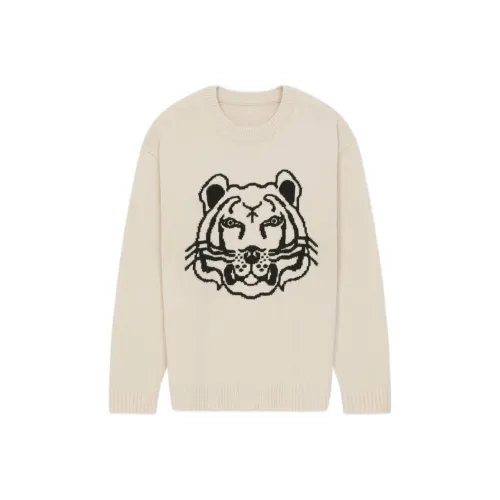 KENZO Classic Tiger Head Экрю Мужские Свитера