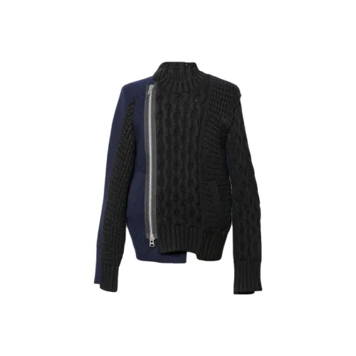 Sacai Мужские черные свитеры
