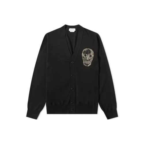 Alexander McQueen Черные Мужские Свитера