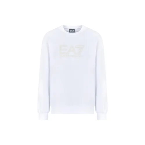 EMPORIO ARMANI EA7 FW24 Толстовка Мужской Белый