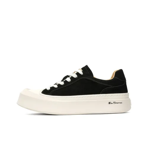 BEN SHERMAN Slip-resistant Low Top Скейтборд Кроссовки Мужские Черно-Белые