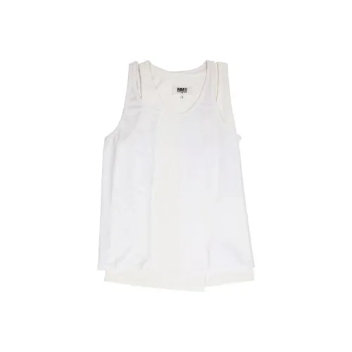 MM6 Maison Margiela совместный бренд SS23 Промытый белый Мужские майки