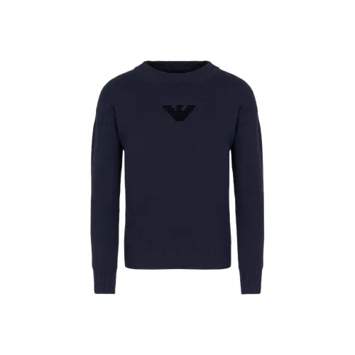 EMPORIO ARMANI Свитер Мужской Морской Синий