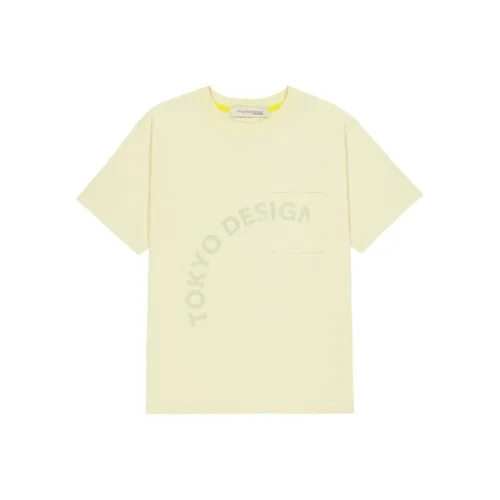 New Balance совместный бренд TOKYO Дизайн STUDIOUNI SSENTIALS T-рубашка унисекс желтая