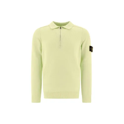 STONE ISLAND Желтые Унисекс Свитеры
